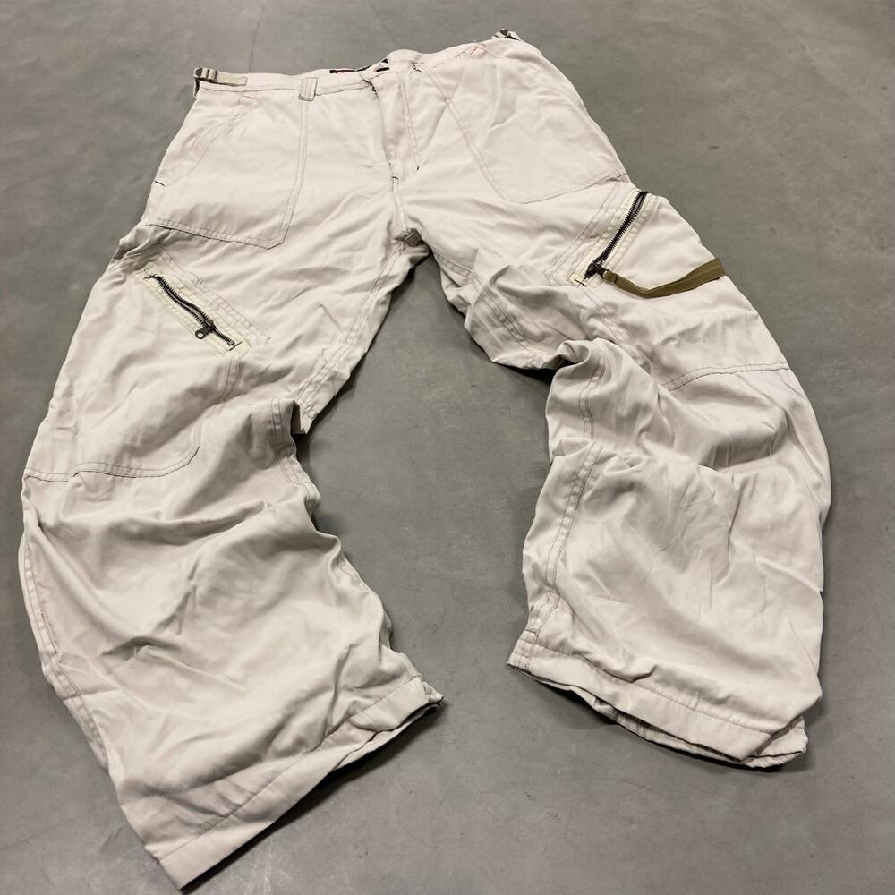 vintage y2k baggy bugle boy camo lined cargo pants 36x32